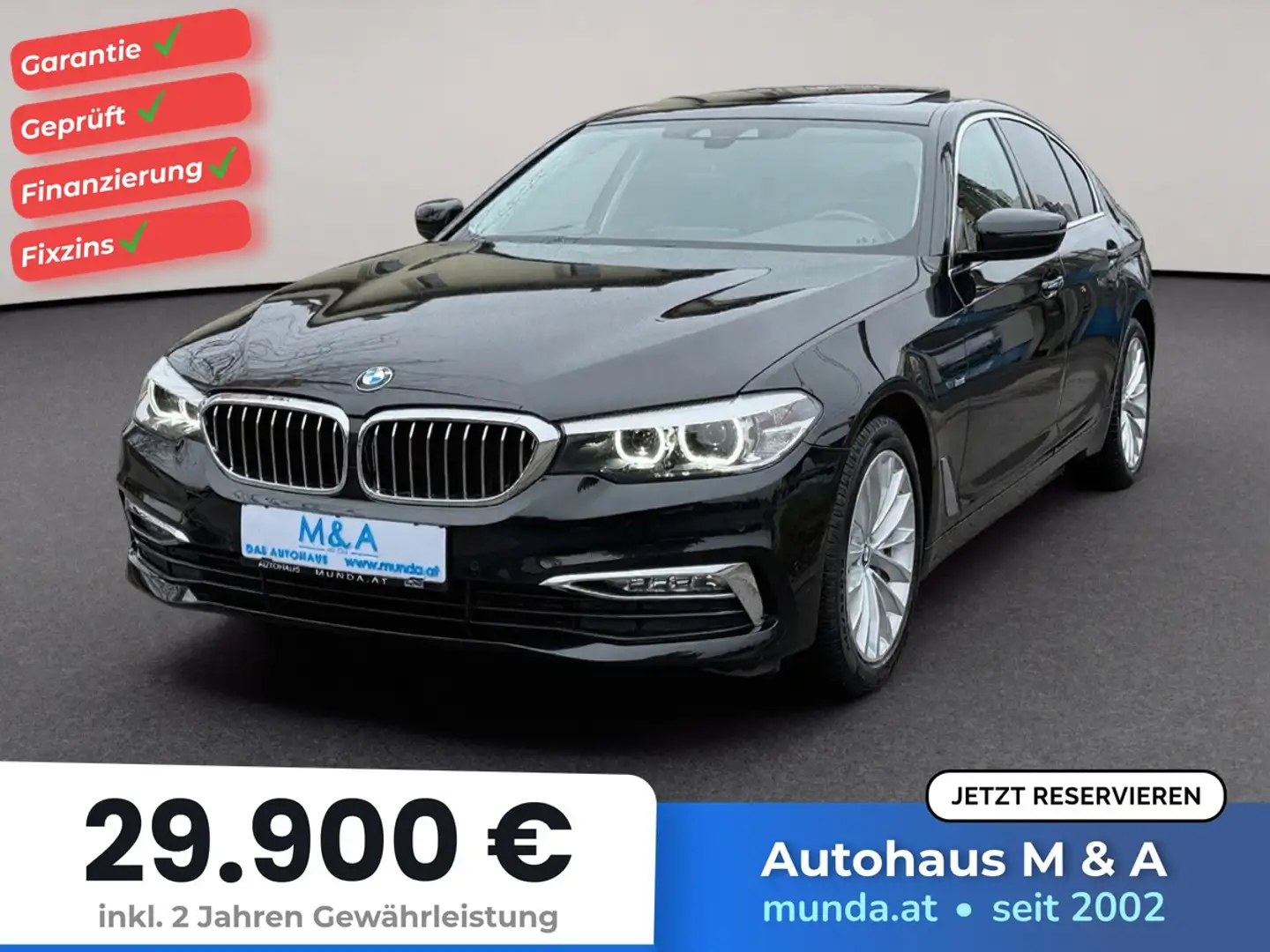 BMW 530 d Luxury * Panorama * Autom. * EB * Garantie Schwarz - 1