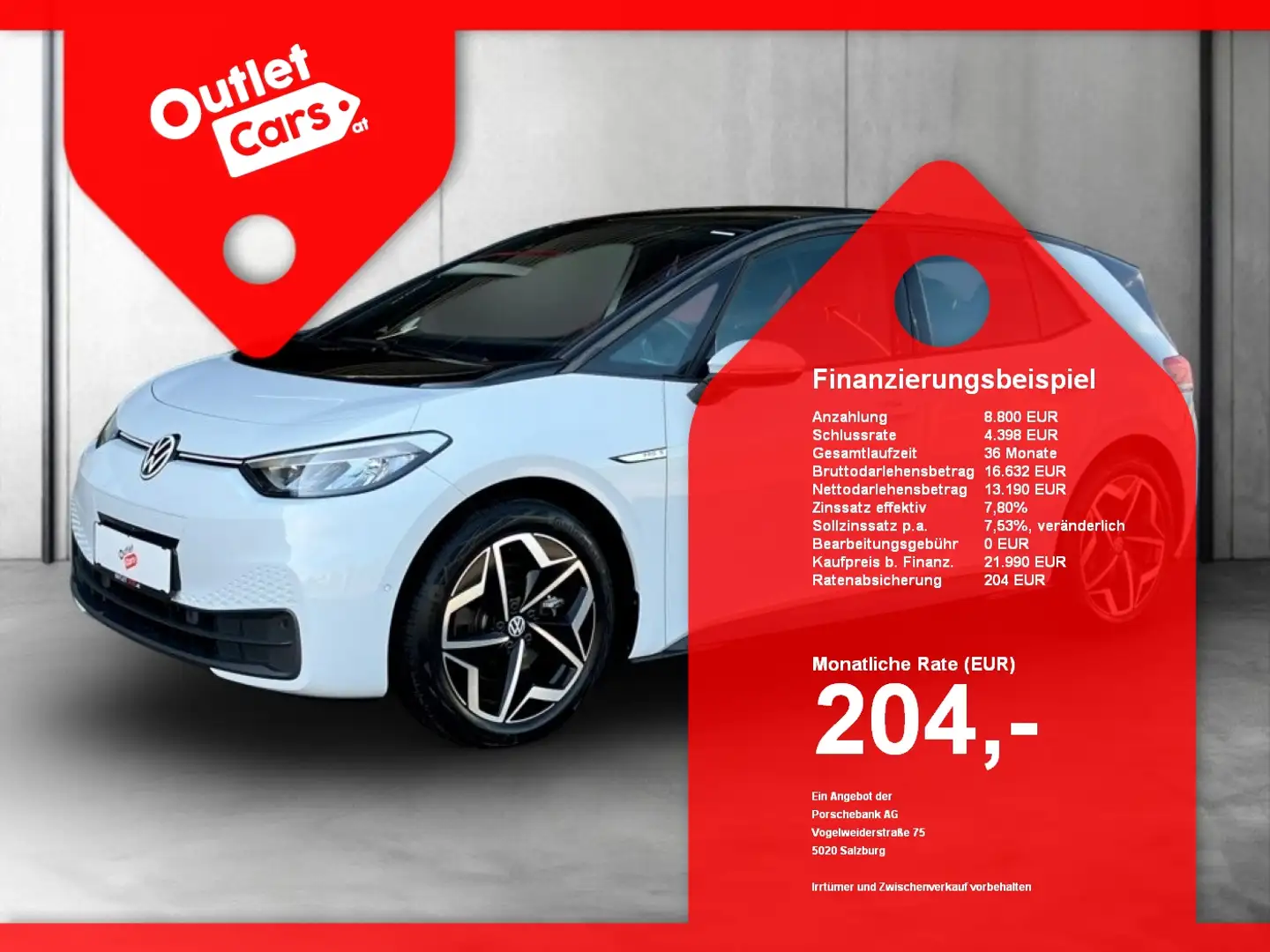 Volkswagen ID.3 Pro S Wärmepumpe ASSIST+NaviPro+CARPLAY+LED Weiß - 1