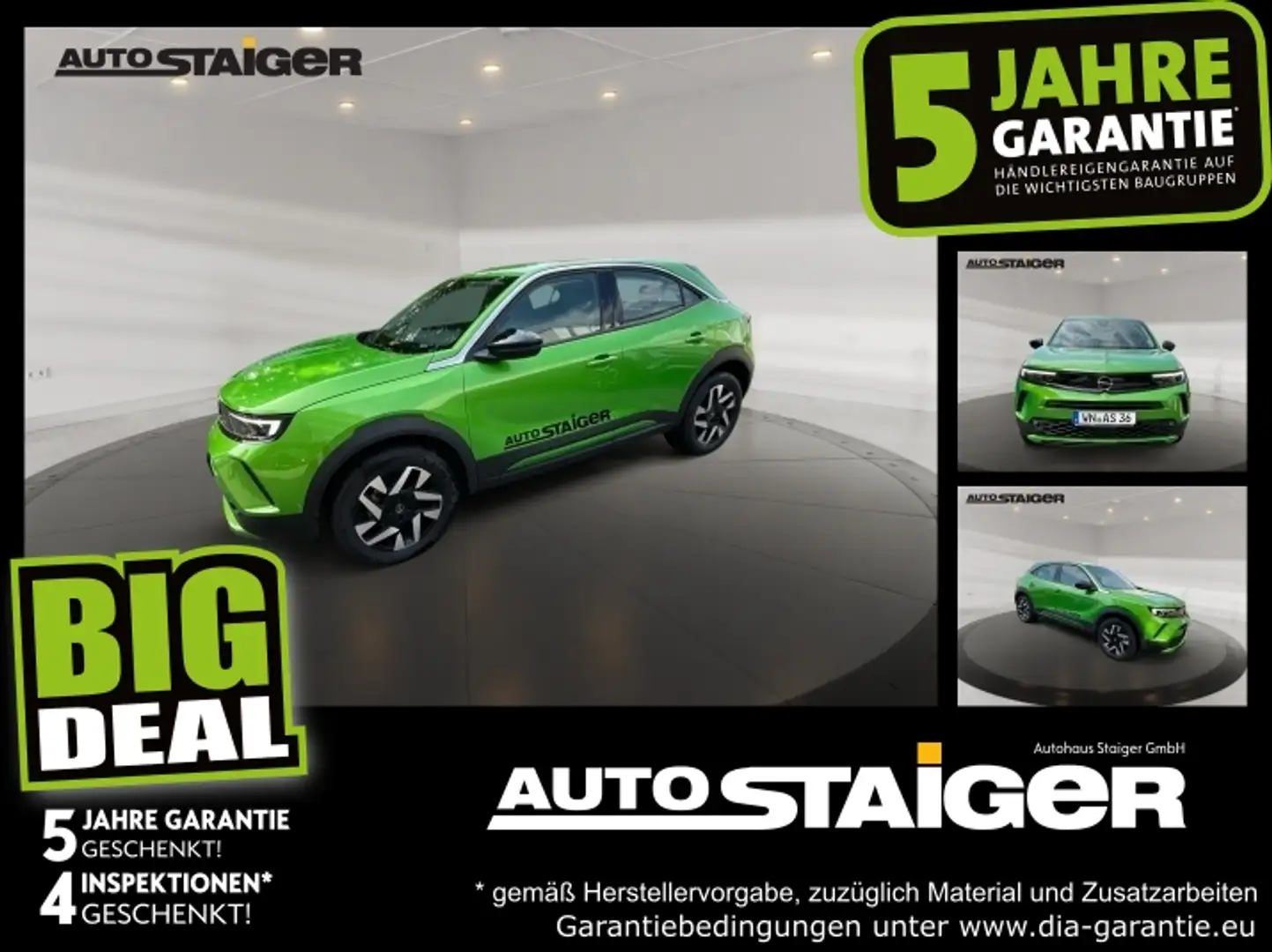 Opel Mokka 1.2 Turbo Elegance PDC Klima Sitzheizung Grün - 1