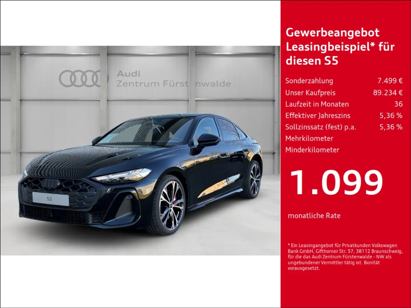 Audi S5 Limousine TFSI quat S tronic B&O+Techplus+Leder Schwarz - 1