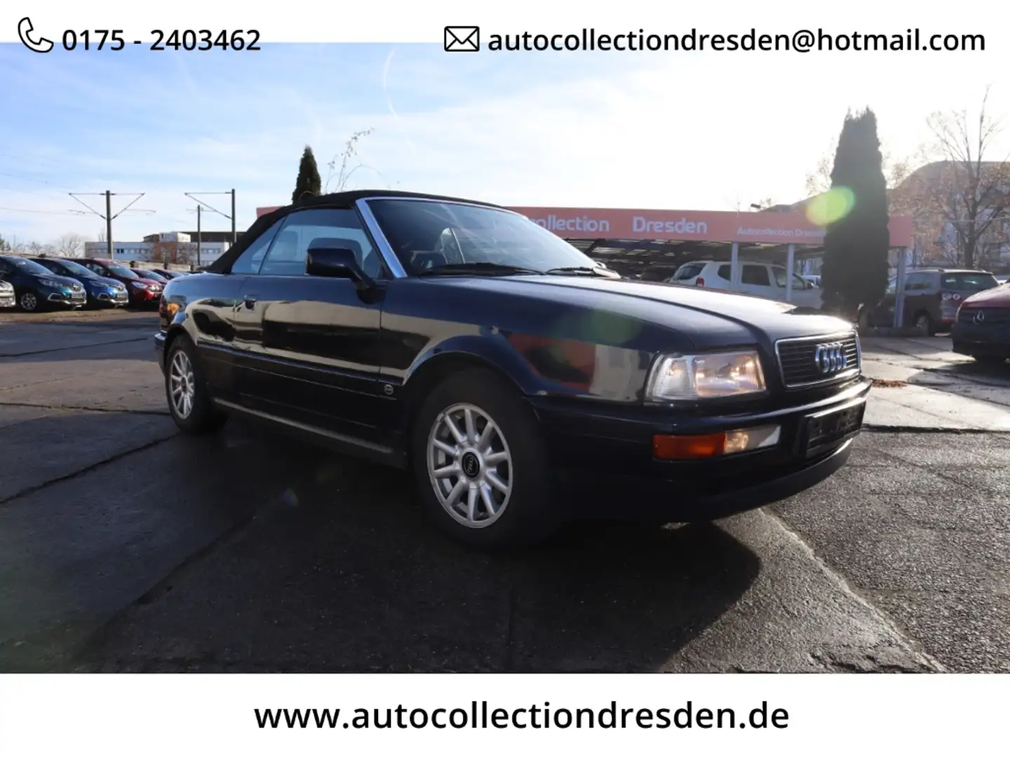 Audi 80 Cabriolet 2,3 Ltr.-98 kW R5 Automatik Tüv 05.2026 Blau - 1