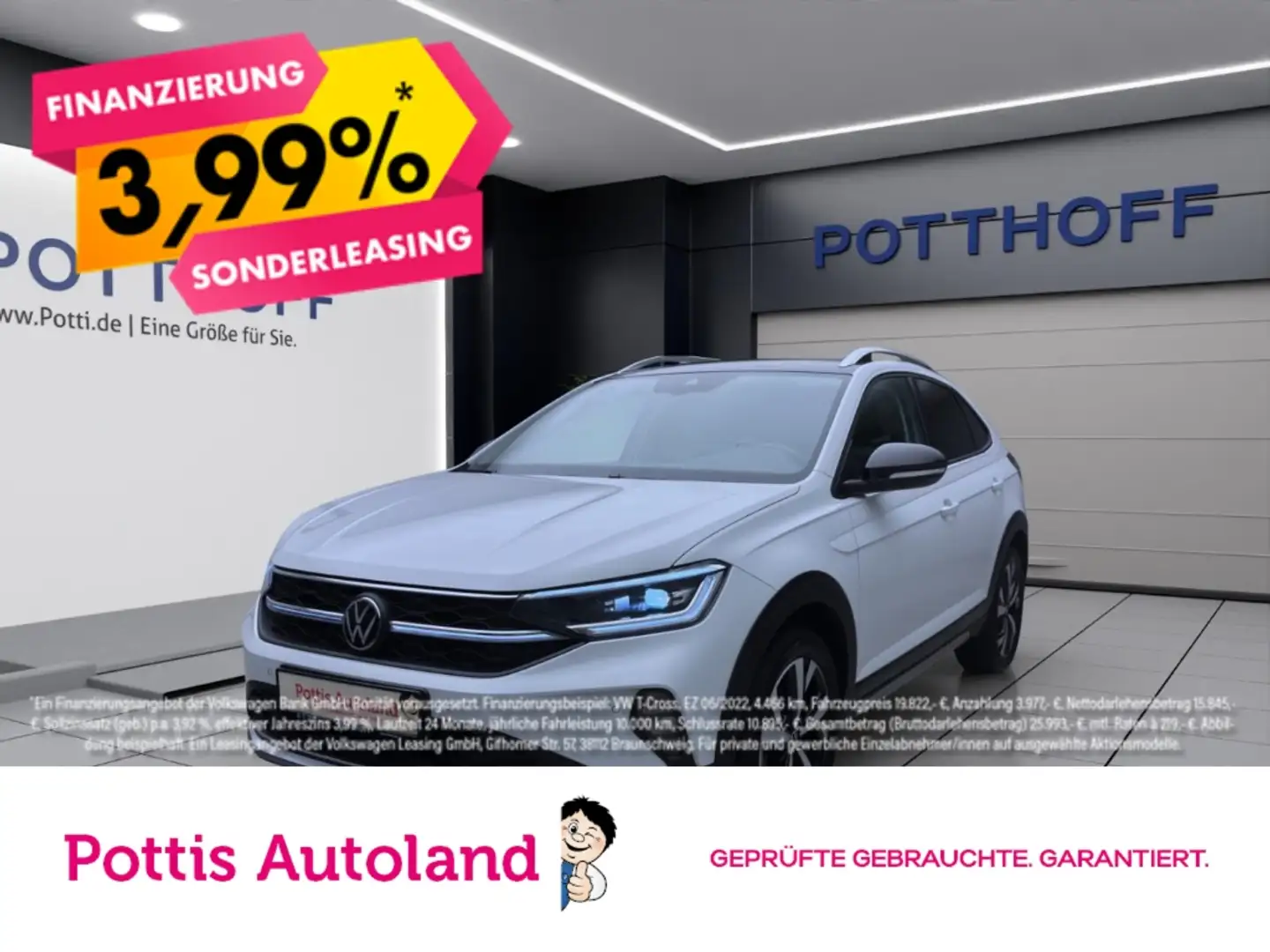 Volkswagen Taigo 1.0 TSI DSG STYLE IQ.LIGHT KAMERA SITZHZG Weiß - 1