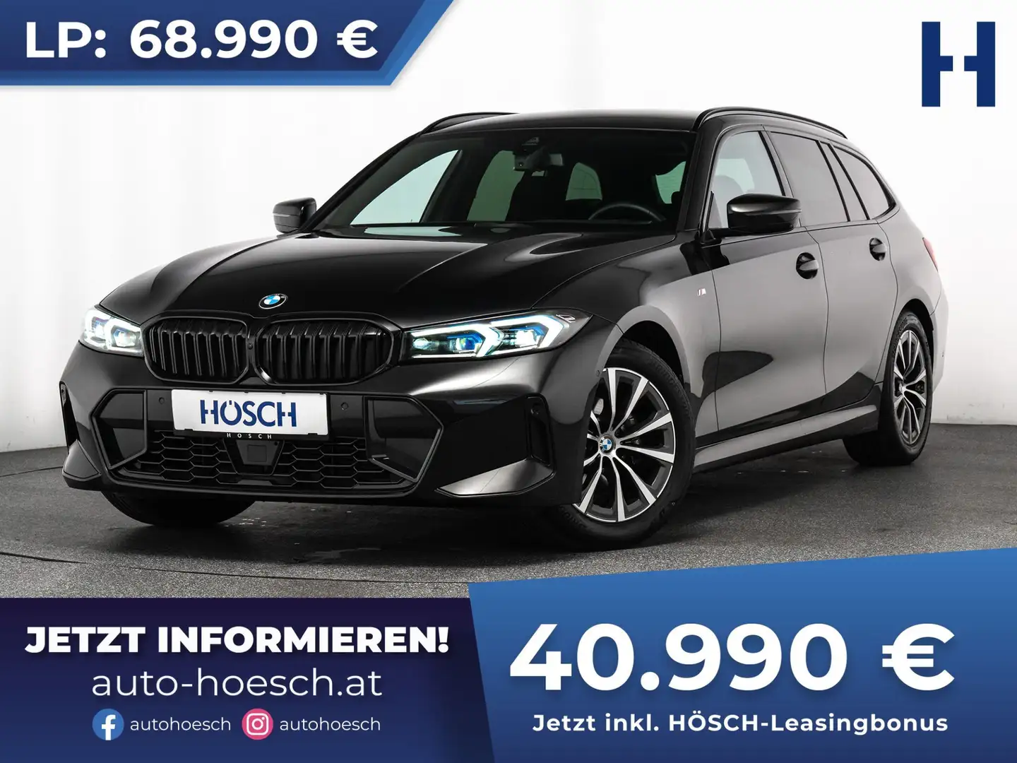 BMW 318 i Touring M Sport 360° ACC ASSISTENZ HIFI KEYLESS Schwarz - 1