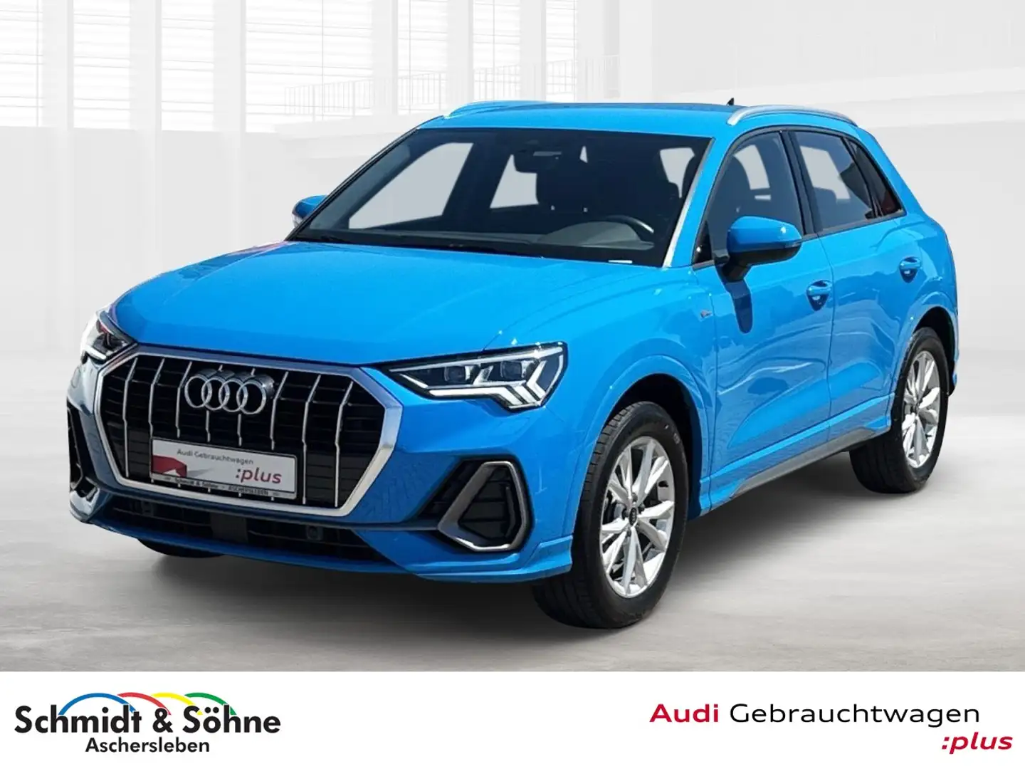 Audi Q3 35 TFSI S line MATRIX+AHK+KAMERA+VIRT+ALCANTA Blau - 1
