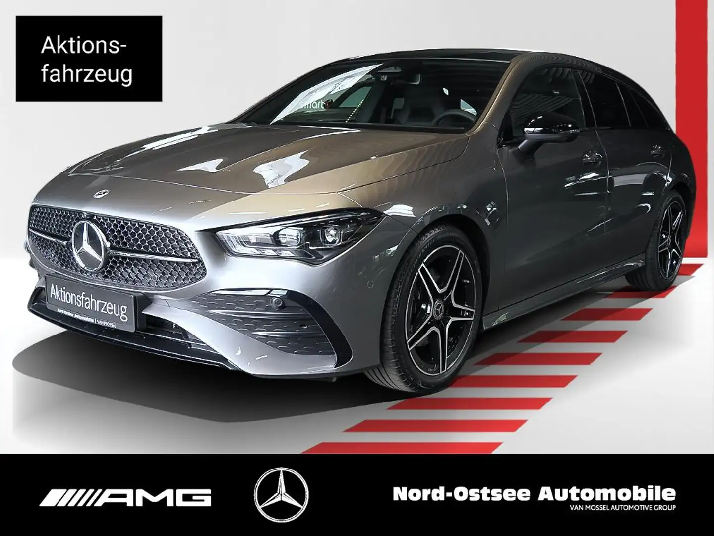 Mercedes-Benz CLA 180 SB 360 ACC AUT Fernlichtass. Kam. KlimaA Grau - 1