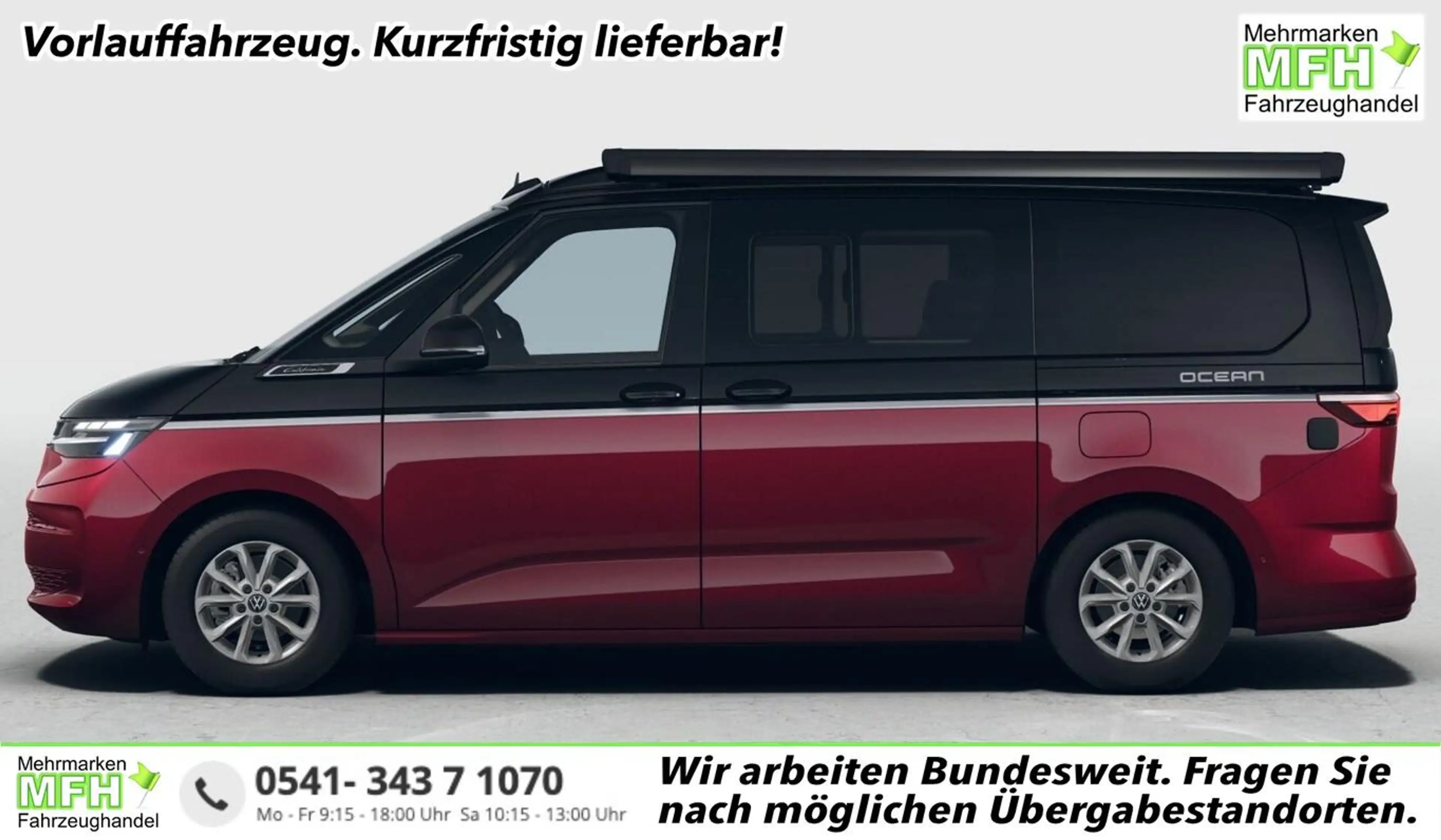 Volkswagen T7 California Ocean AHK Markise Keyl ParkP StHz 110 kW (150 P...