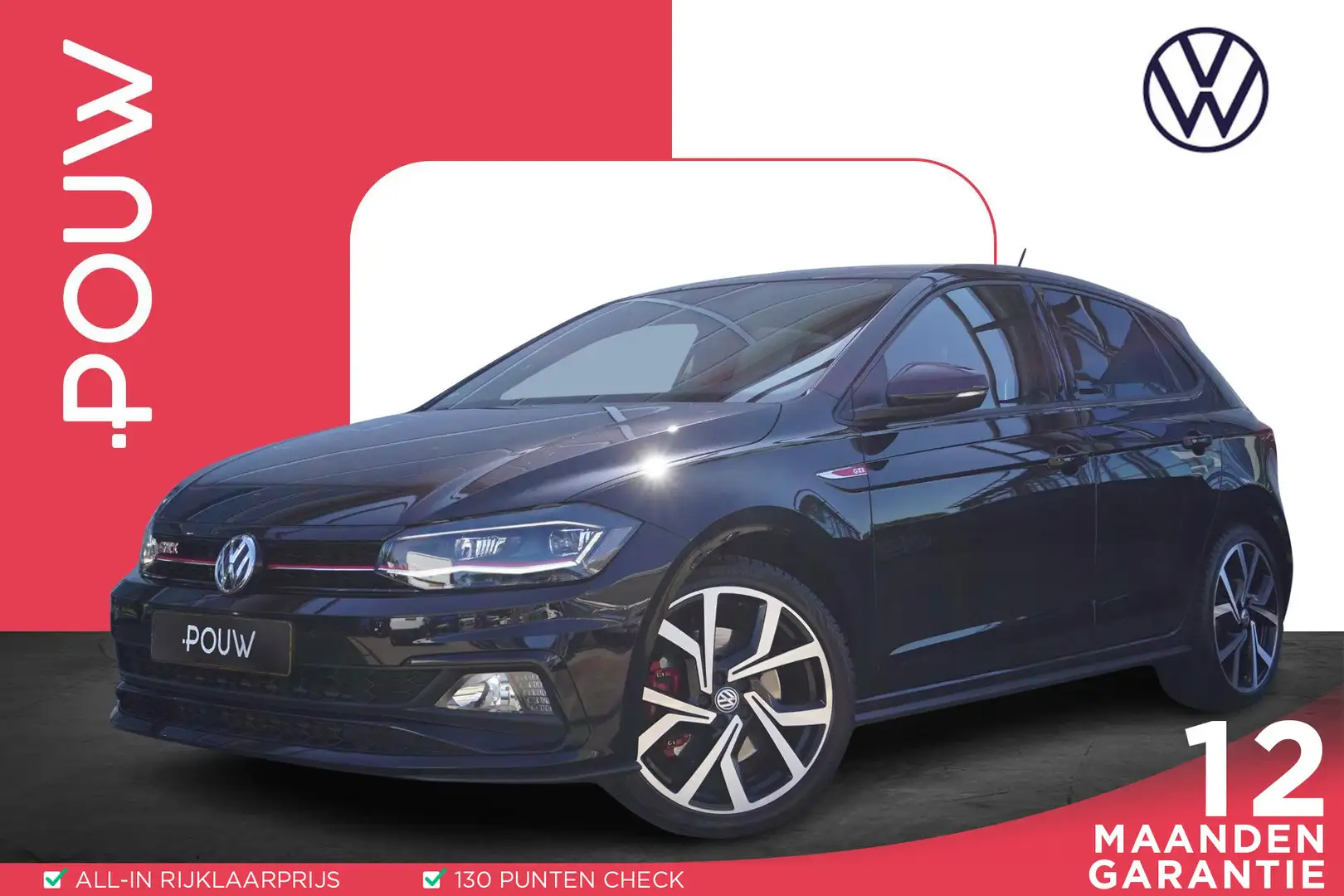 Volkswagen Polo GTI 2.0 TSI 200pk DSG | Panoramadak | Applecarplay/And Zwart - 1