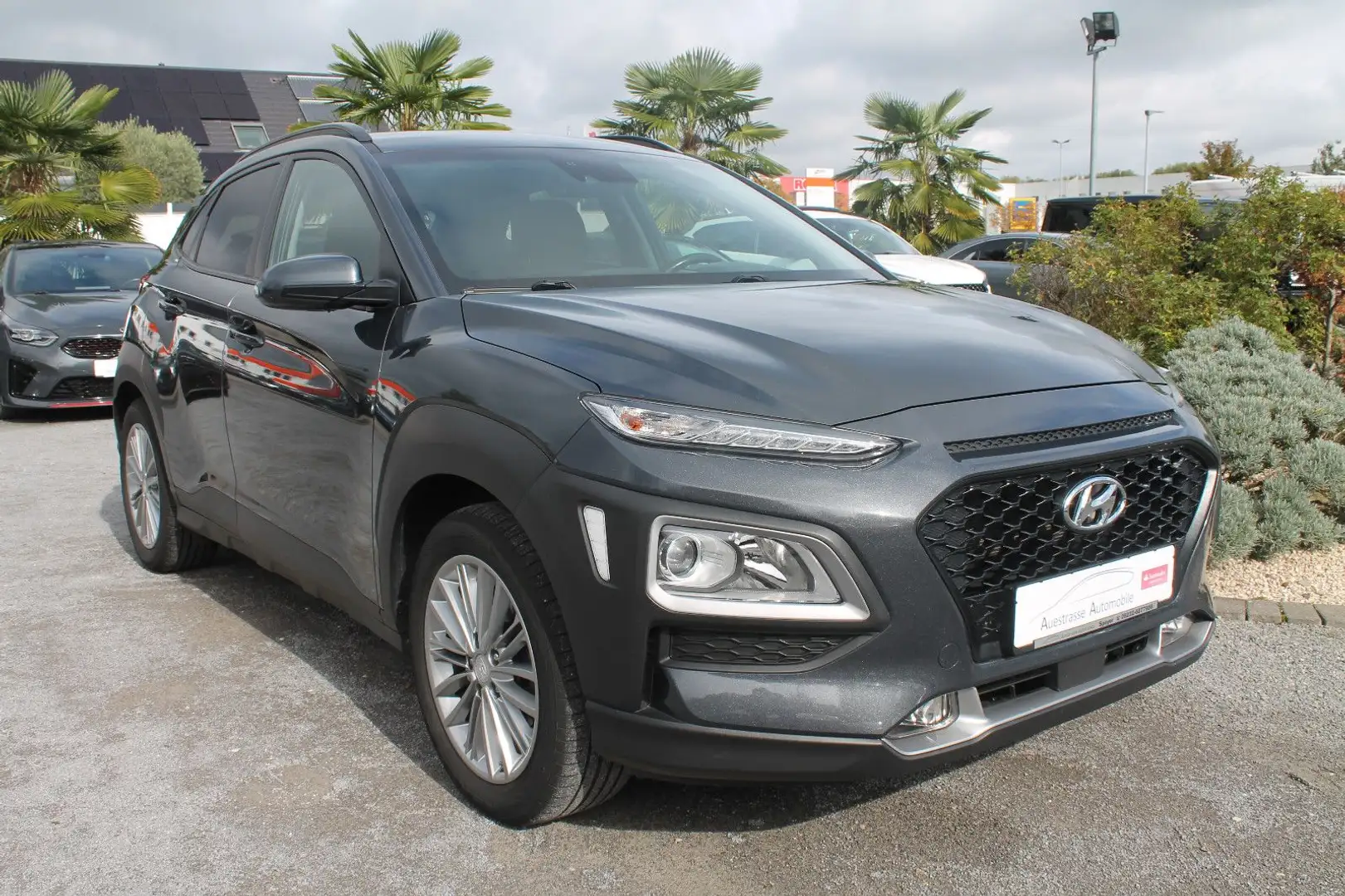 Hyundai KONA 1.Hand, AHK, Navi, Kamera, SHZ, PDC Gris - 1