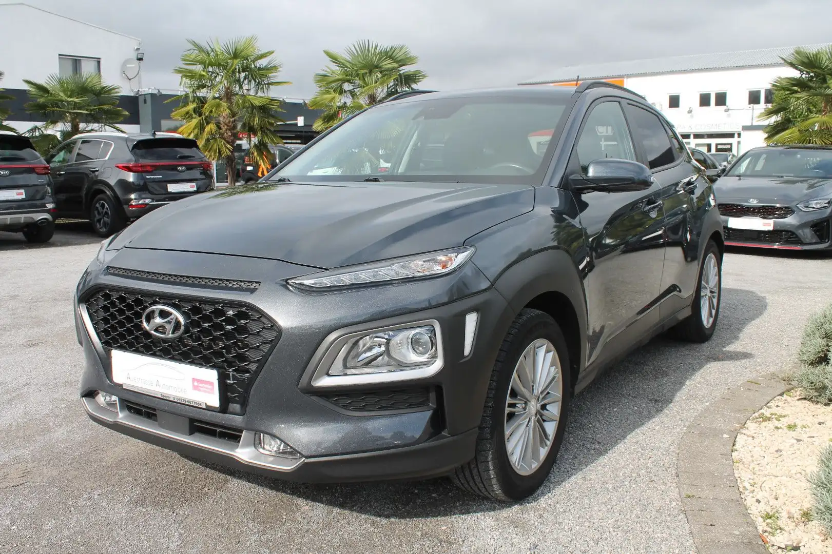Hyundai KONA 1.Hand, AHK, Navi, Kamera, SHZ, PDC Gris - 2
