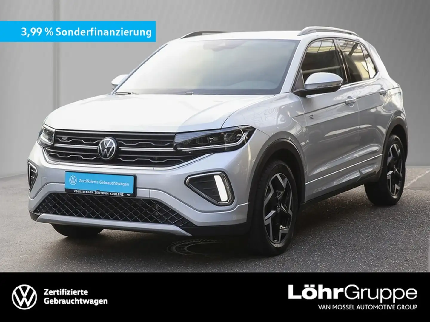 Volkswagen T-Cross 1.5 TSI DSG R-Line AHK/Navi/RFK Silber - 1