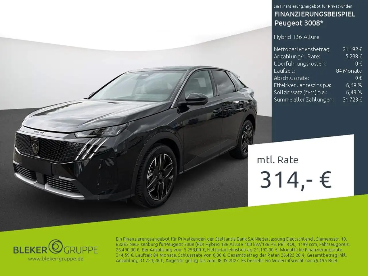 Peugeot 3008 Hybrid 136 Allure