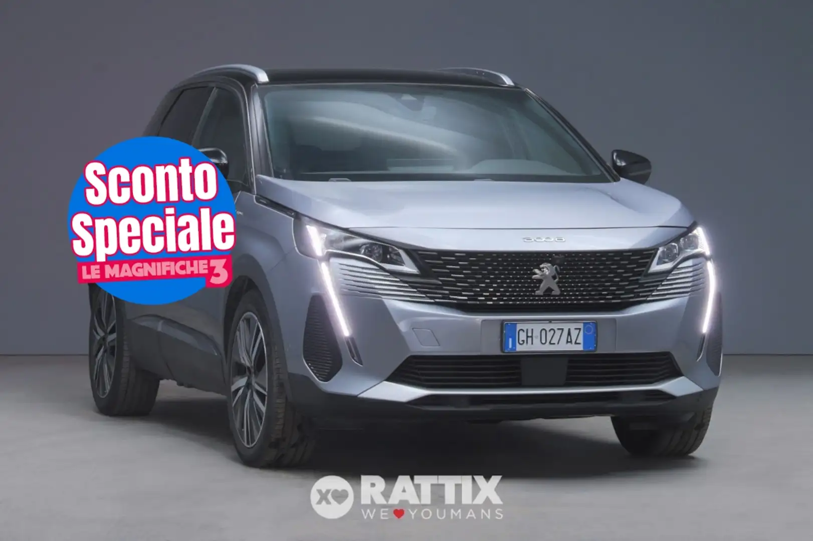 Peugeot 3008 1.6 Hybrid4 300CV GT Pack e-EAT8 Grigio - 1