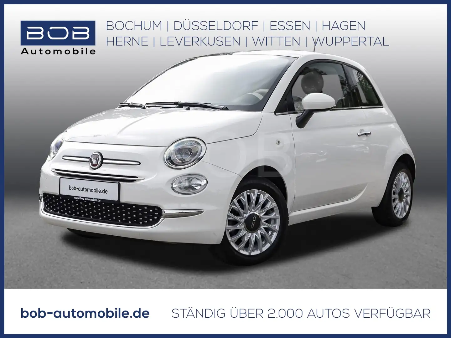 Fiat 500 1.2 Lounge NAVI PDC PANO LM BT USB eFH Alb - 1