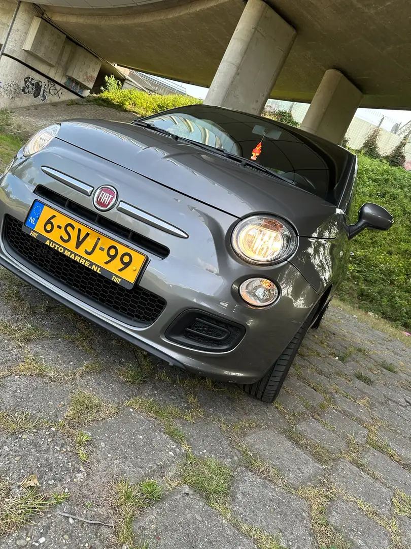 Fiat 500 0.9 TwinAir 500S—Sport—Automaat—Leer Grijs - 2
