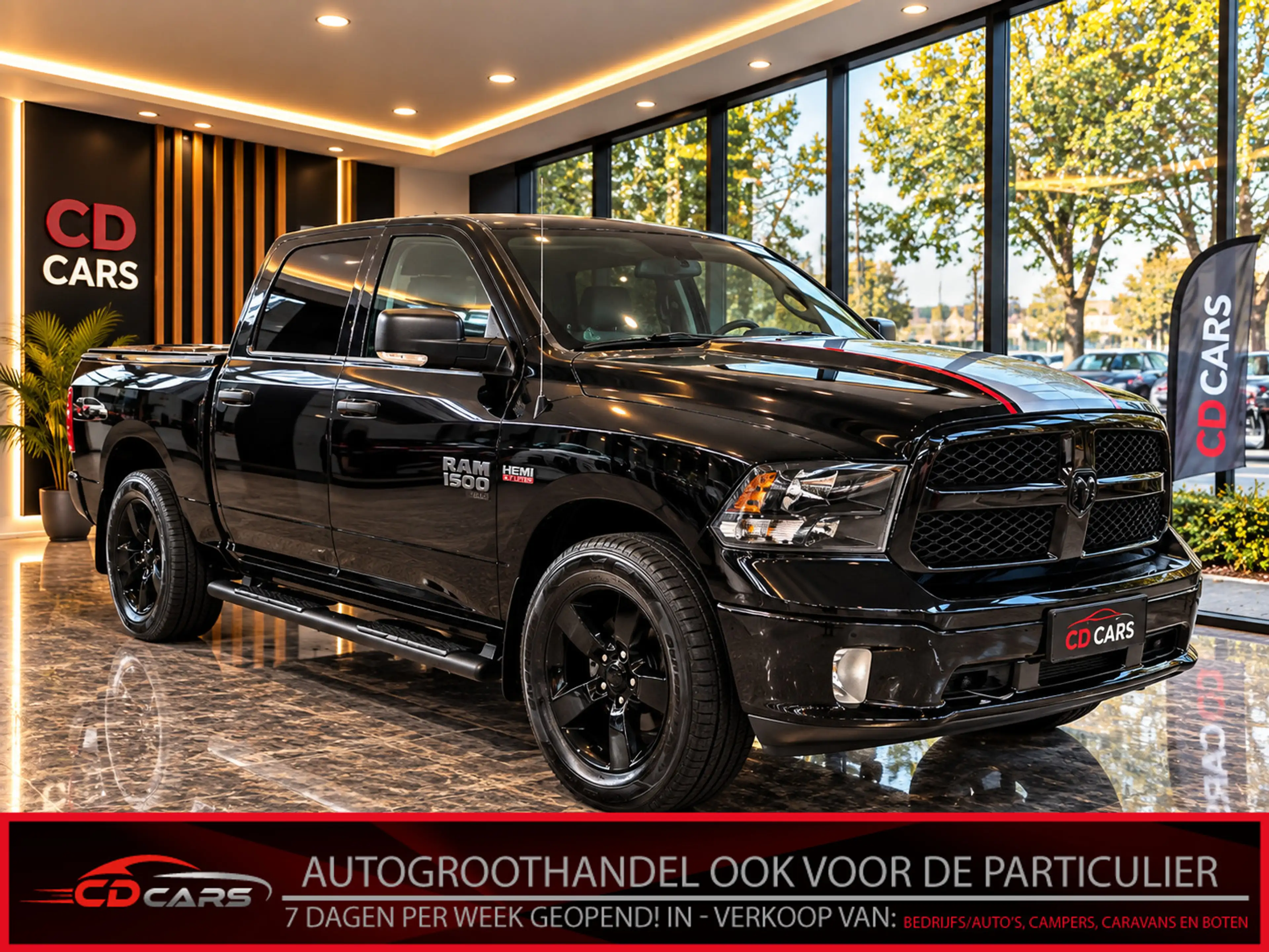 Dodge RAM 1500 5.7 V8 4x4 Crew Cab Big Horn Schuifdak, Leder