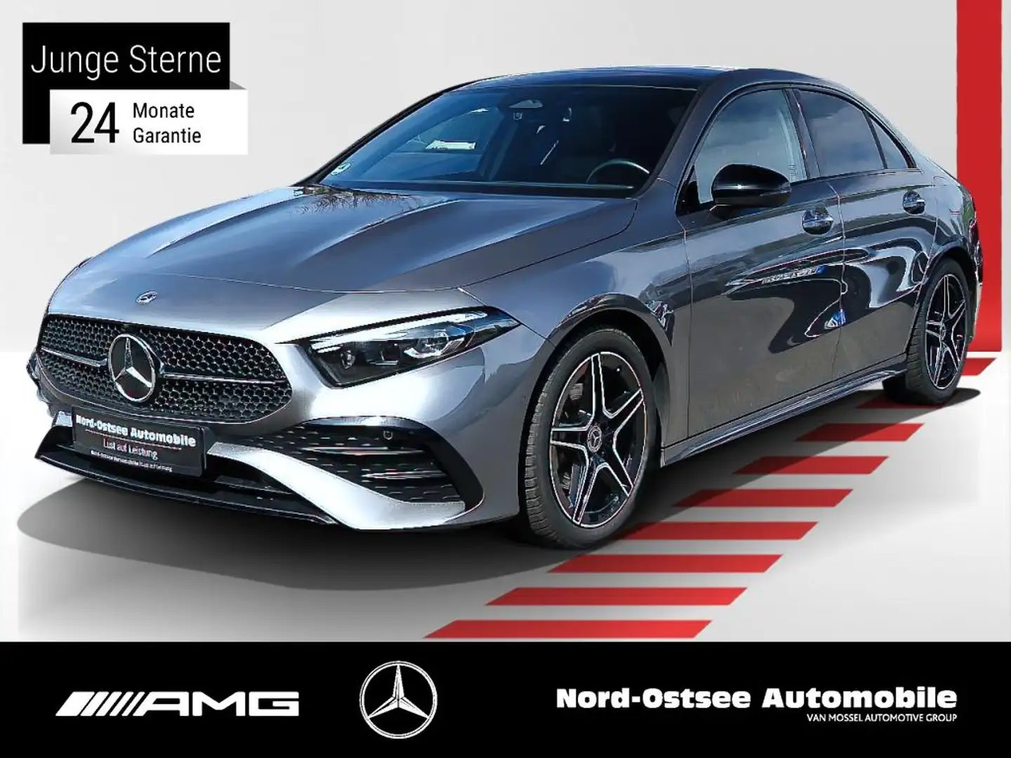 Mercedes-Benz A 200 LIMO AMG ADV+ PANO MULTIBEAM NIGHT KAMERA Gris - 1