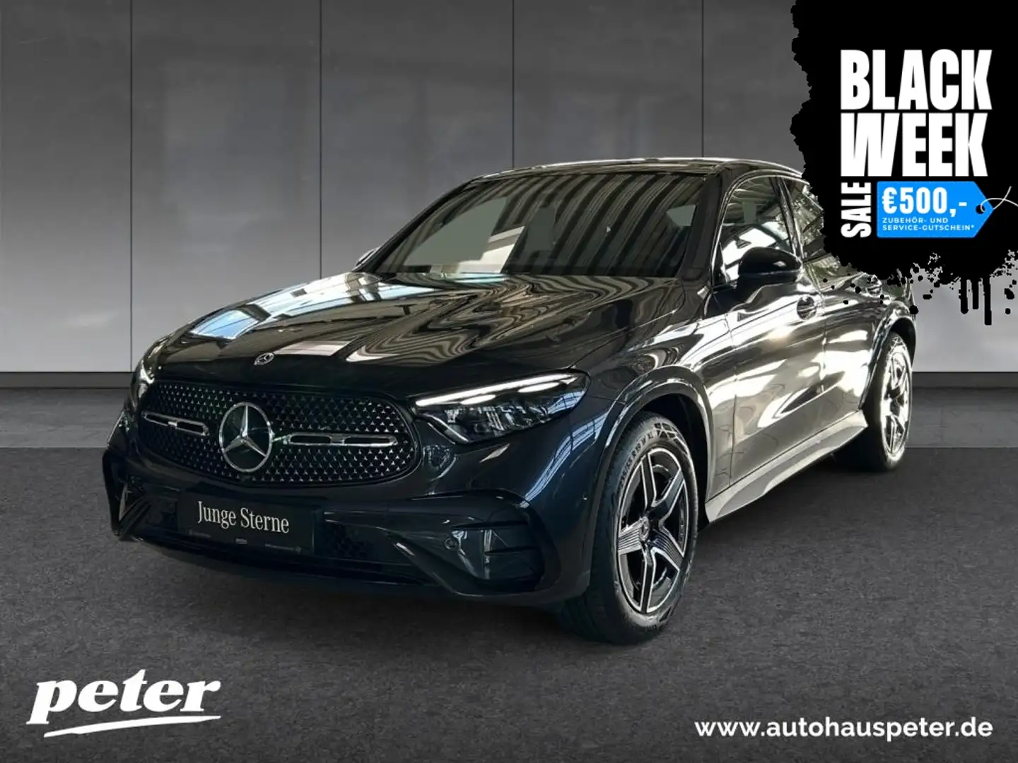 Mercedes-Benz GLC 300 d 4M Coupé AMG/Night/Digital/Panorama-SD Grijs - 1