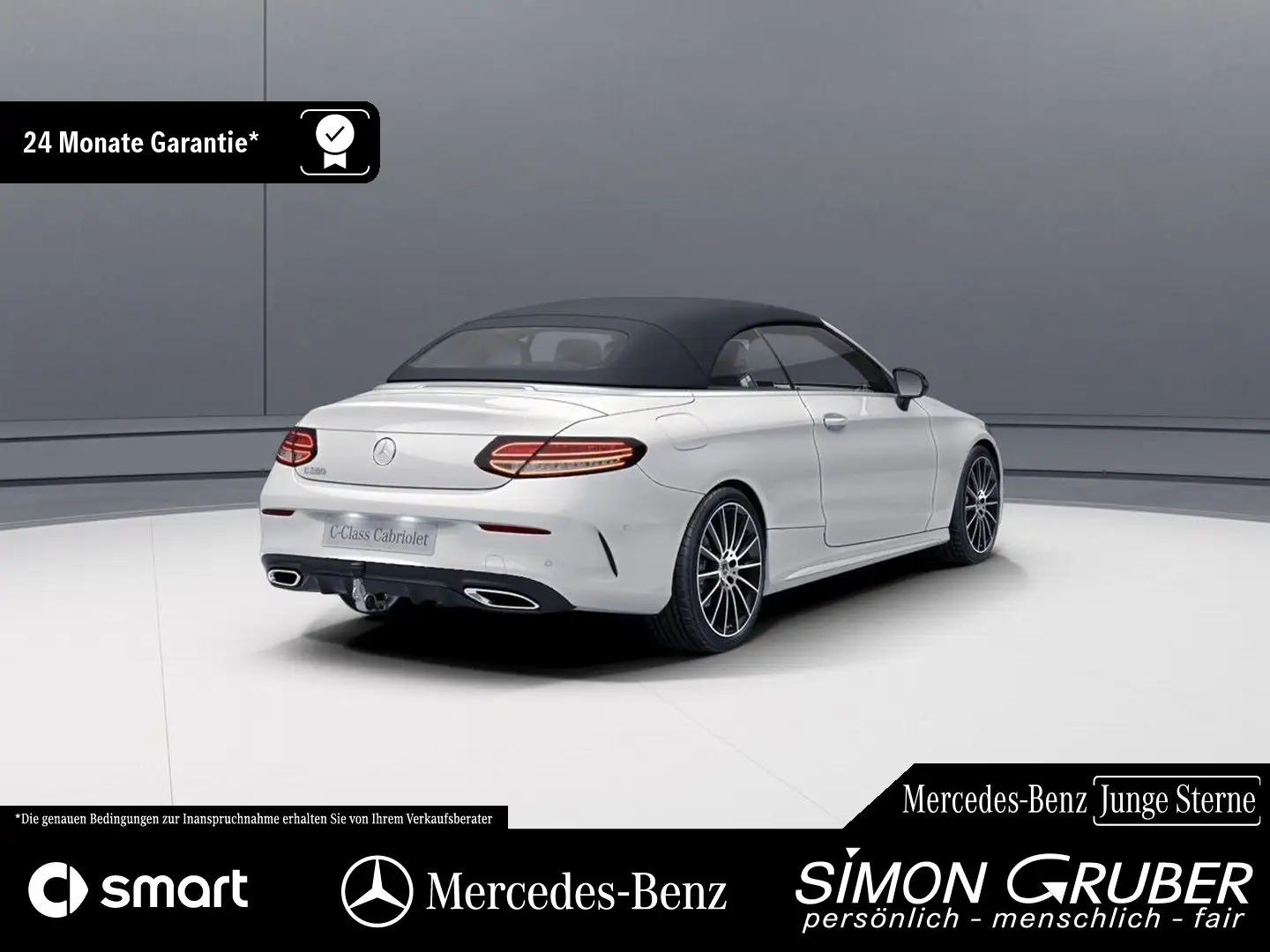 Mercedes-Benz C 200 Cabriolet AMG Night Comand 360 ACC AHK Wit - 2
