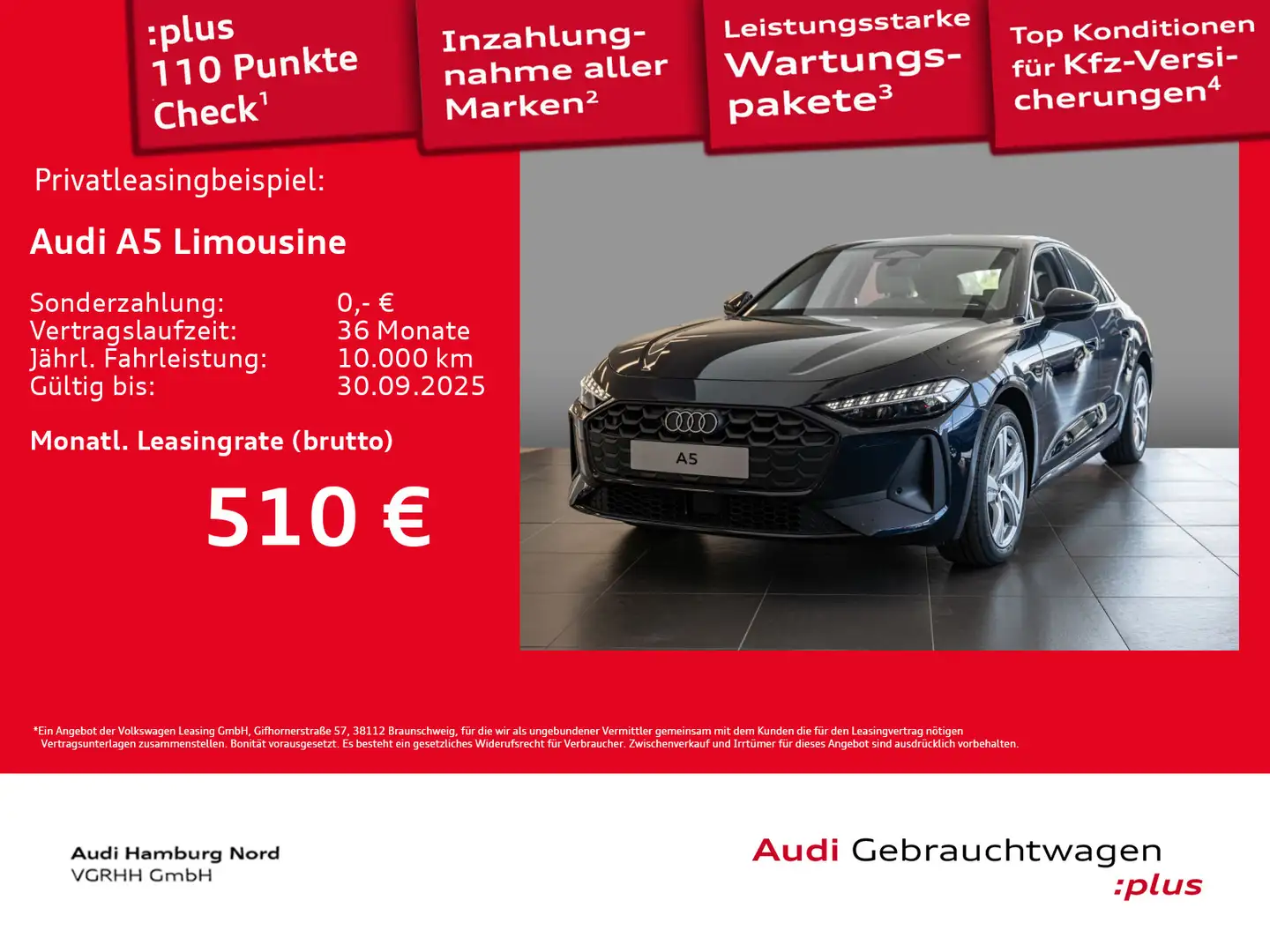 Audi A5 TFSI S tronic Navi ACC Kamera LED Blauw - 1