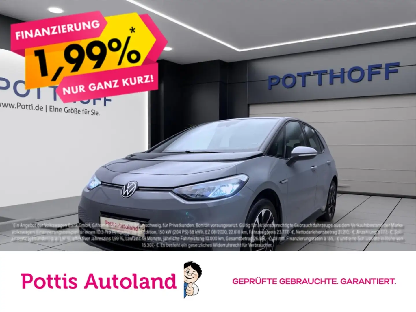 Volkswagen ID.3 PURE PERFORMANCE NAVI PDC SITZHZG LED LM18 Grau - 1