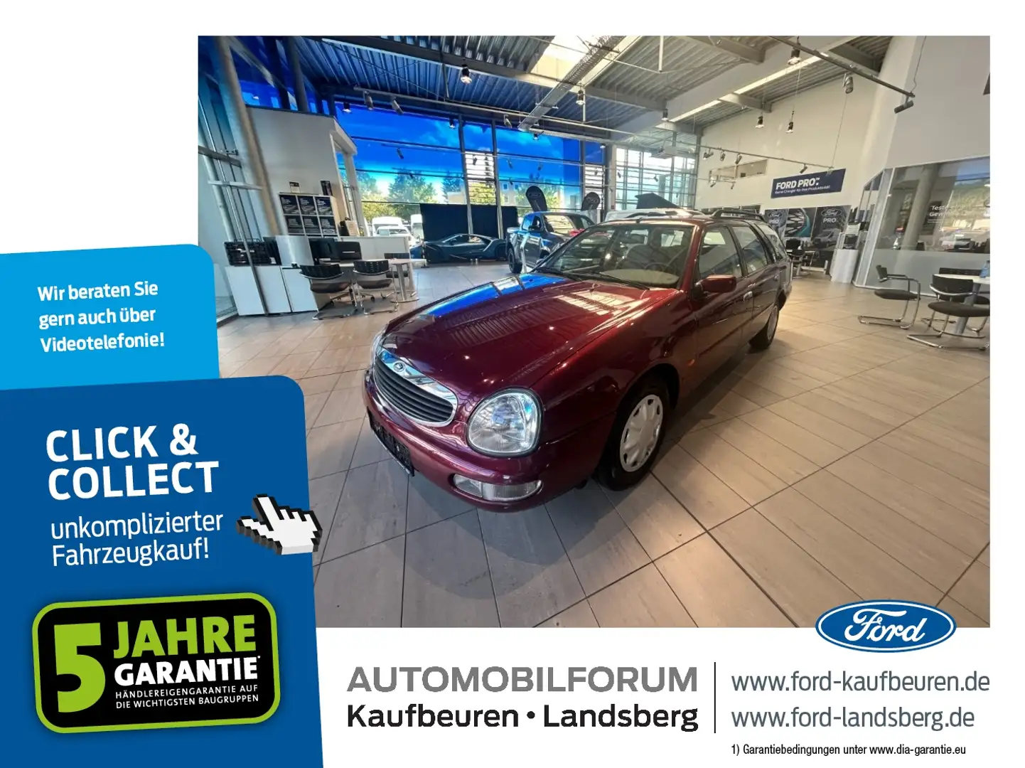 Ford Scorpio Turnier Autom. aus 1.Hd KlimaA SHZ H-Zul. Rood - 1