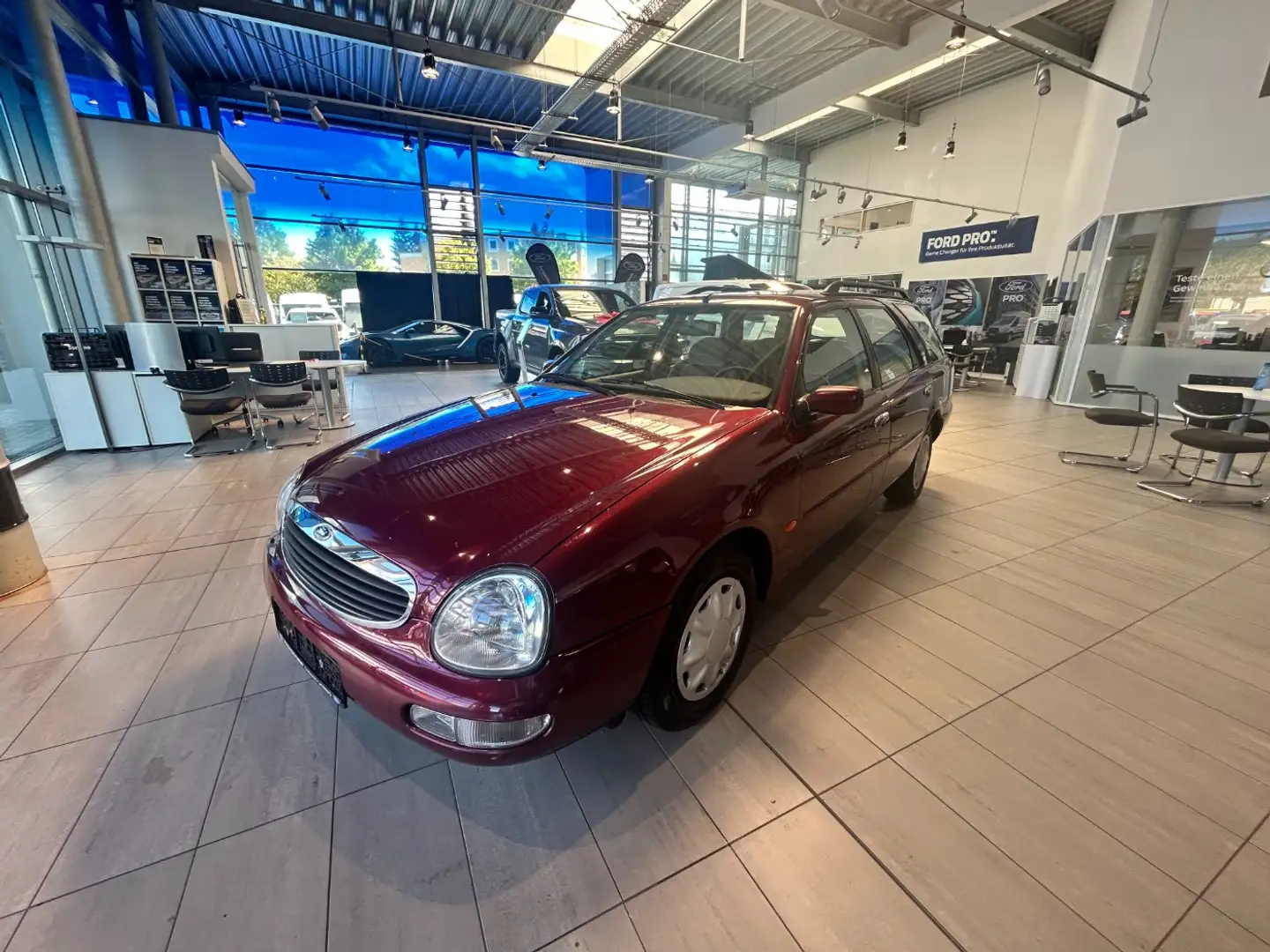 Ford Scorpio Turnier Autom. aus 1.Hd KlimaA SHZ H-Zul. Rood - 2