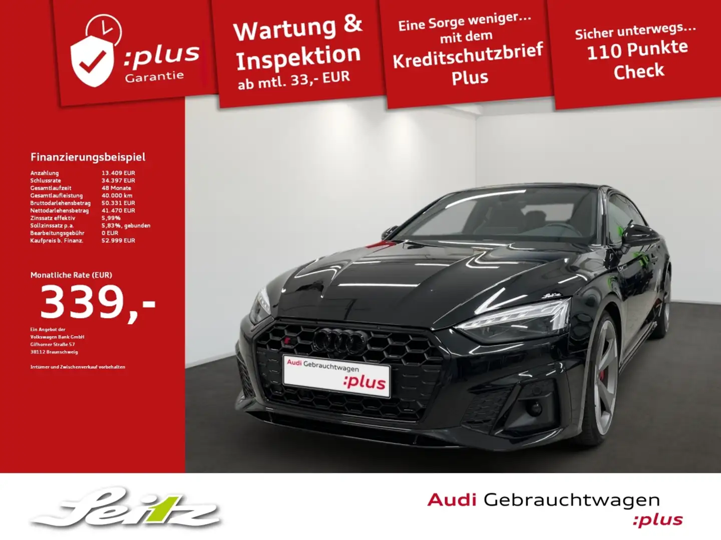 Audi S5 Coupe 3.0 TDI quattro *PANO*MATRIX*KAMERA*STANDH* Чорний - 1