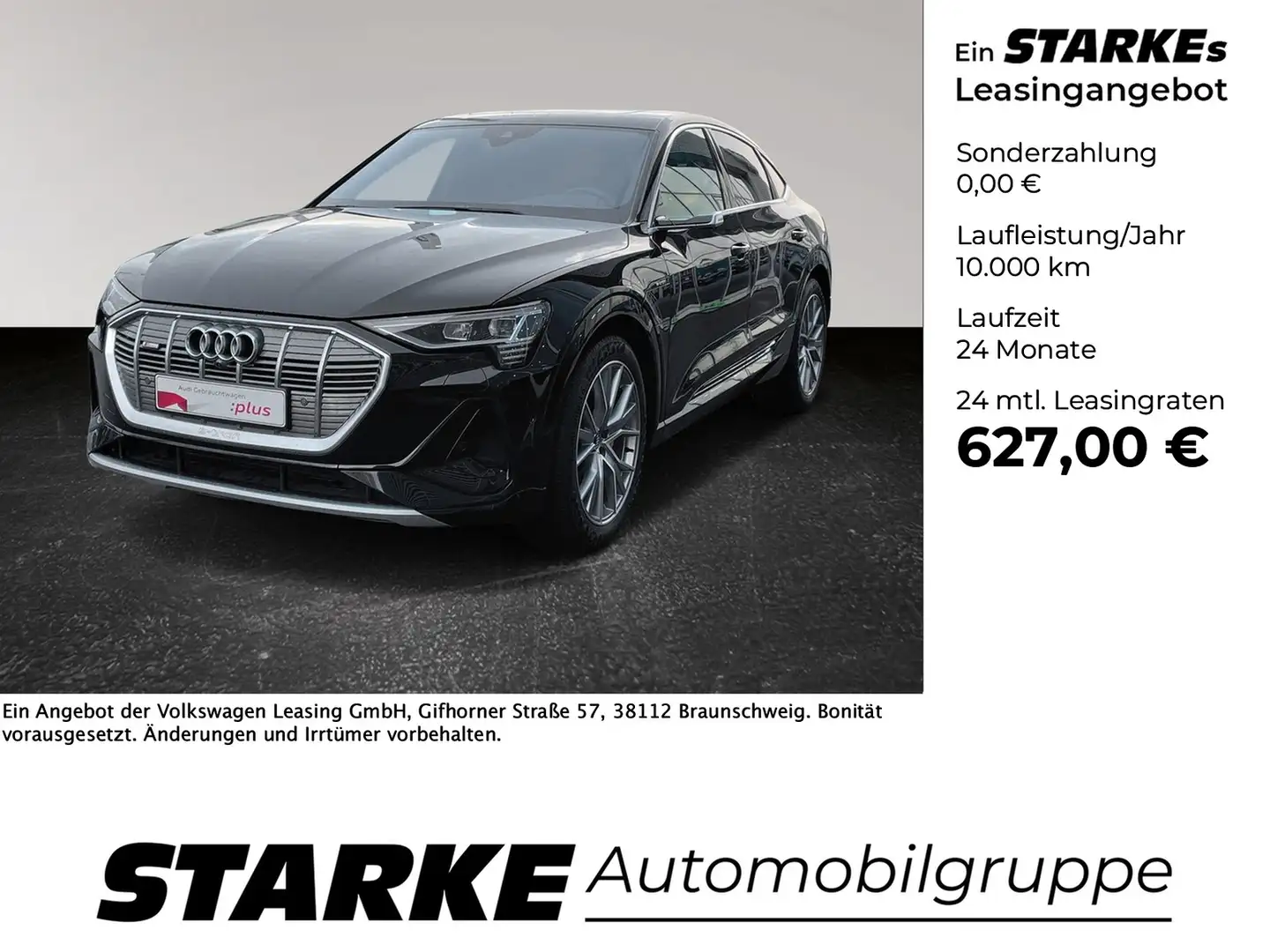Audi e-tron 50 Sportback quattro S line Schwarz - 1