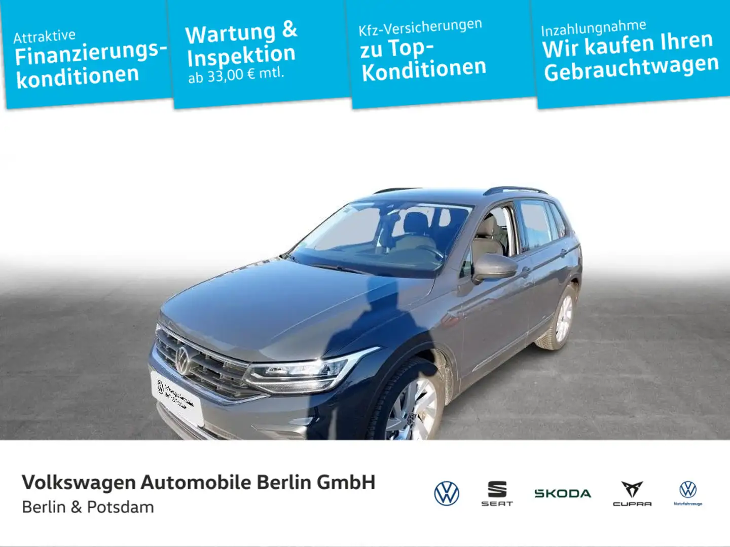 Volkswagen Tiguan 1.5 TSI Life Navi Kamera LED Grau - 1