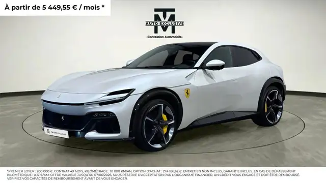 vus ferrari prix Ferrari Purosangue (2023). Le prix, les équipements et les options du SUV  V12 main image 1
