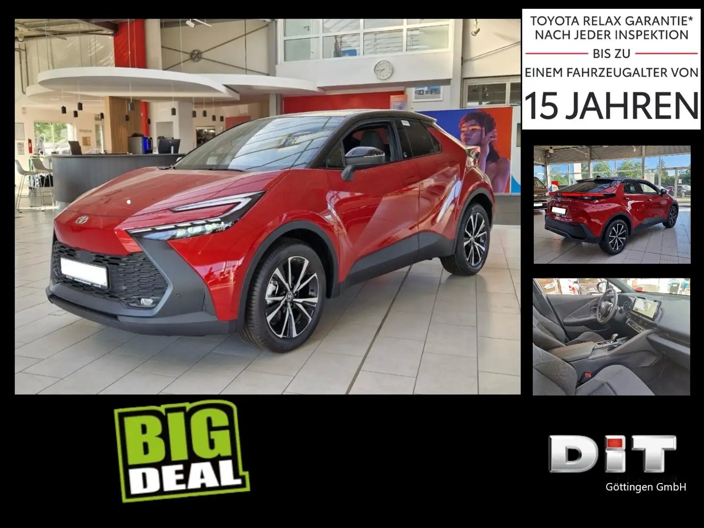 Toyota C-HR 1.8l Hyb. Teamplayer ACC FLA SpurH PDC Rosso - 2