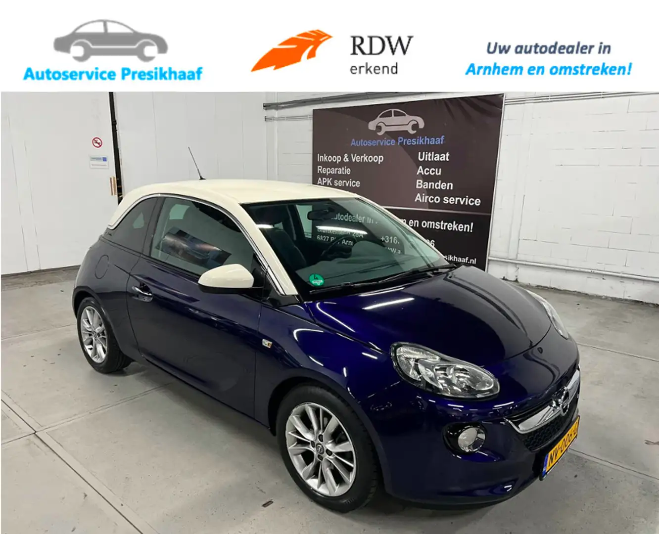 Opel Adam 1.2 Glam AIRCO / HALF-LEDER / CRUISE CONTROL Blau - 1