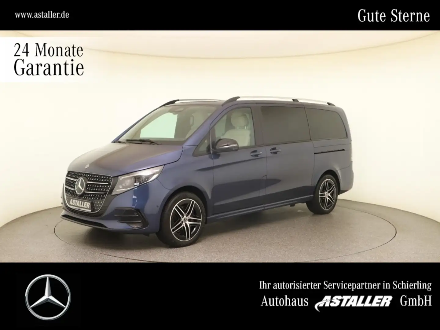 Mercedes-Benz V 250 d 4M Avantgarde Lang L2 AMG+Night+AHK+Mopf Blau - 1
