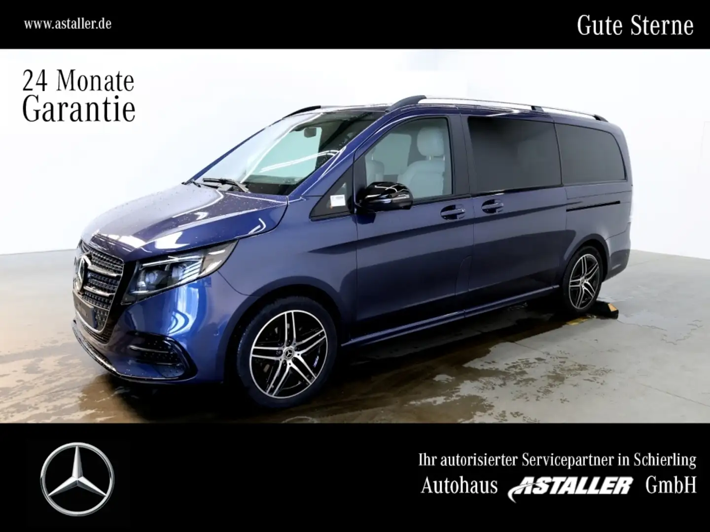 Mercedes-Benz V 250 d 4M Avantgarde Lang L2 AMG+Night+AHK+Mopf Blau - 1