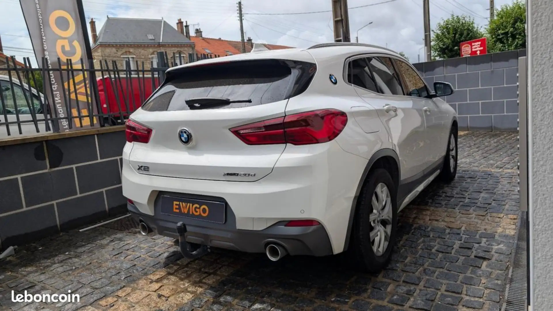 BMW X2 20d 190ch M-SPORT XDRIVE BVA TOIT OUVRANT Blanc - 2