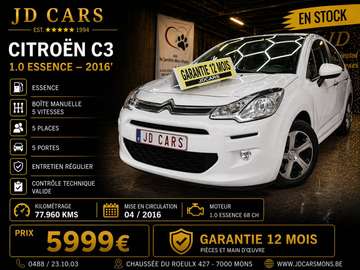 C3 1.0 Belgium Edition ‼️GARANTIE 1 AN CTOK‼️