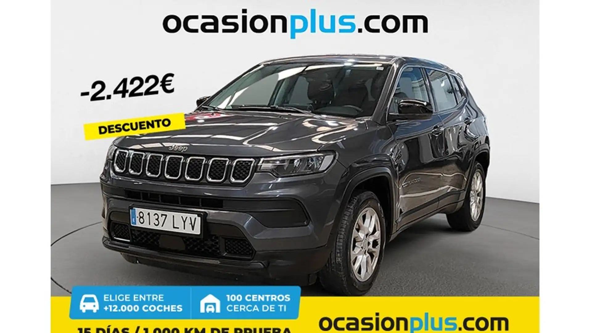 Jeep Compass 1.3 Gse T4 Longitude 4x2 130 Gris - 1
