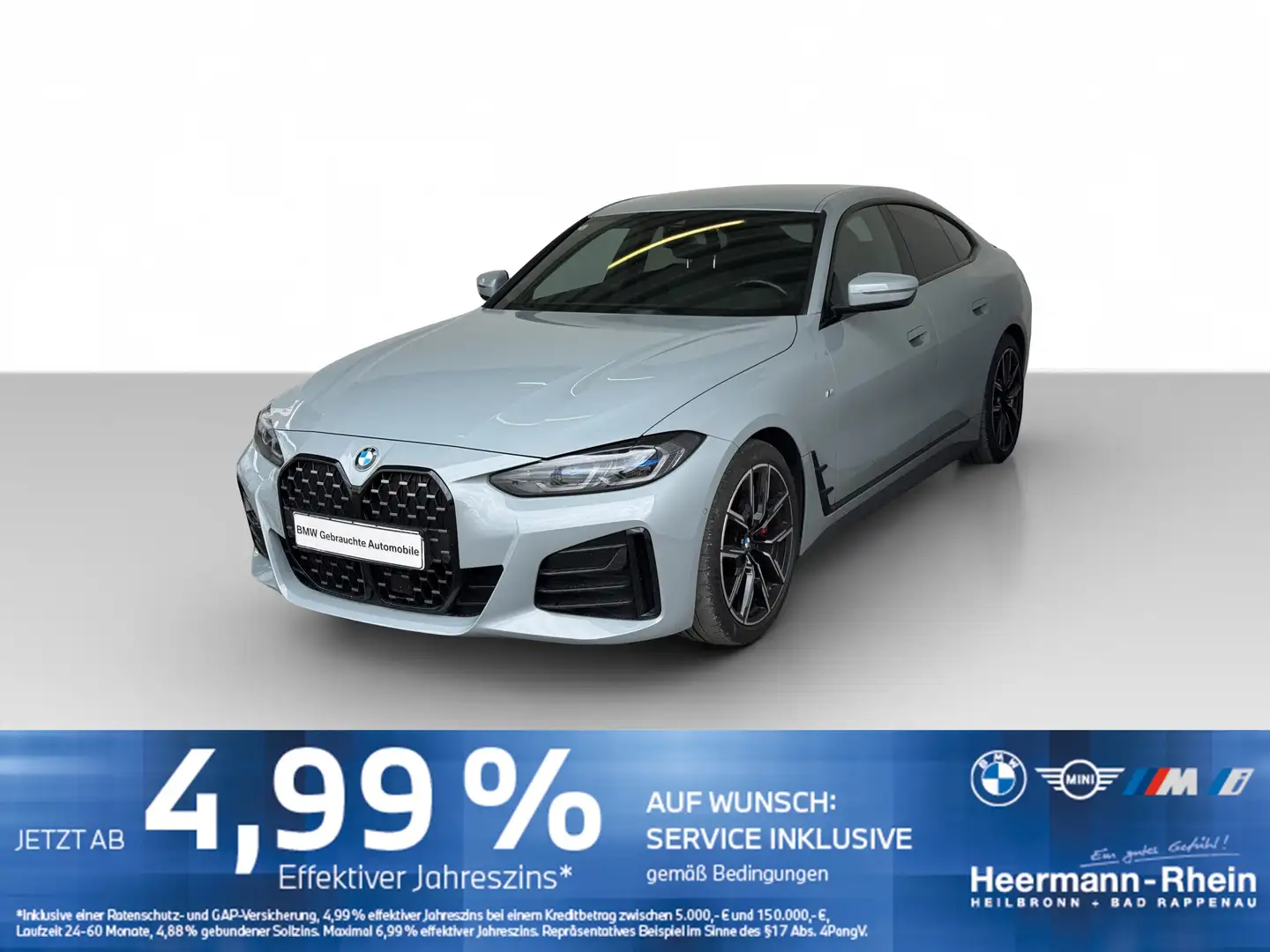 BMW 430 iA Gran Coupé M Sport LiveCock.Laserl.AHK.SHZ Grau - 2