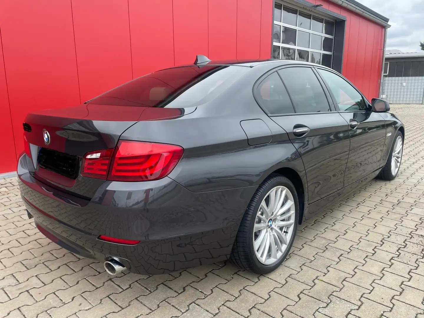 BMW 535 535i,Sport-Aut., neuer Motor 26.000 km,Leder creme Grijs - 2