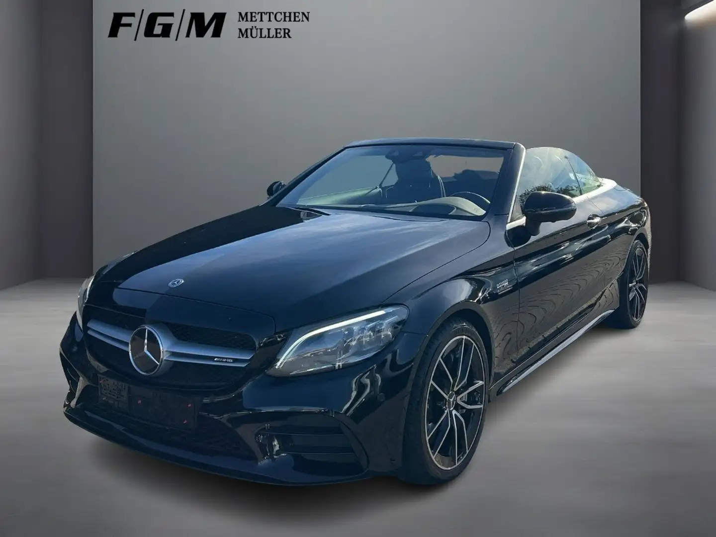 Mercedes-Benz C 43 AMG 4M Cabrio Burm|HUD|KeyGo|MBeam|TWA|360 Noir - 1