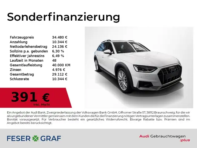 Audi A4 allroad 45 TFSI qu AHK,B&O,Navi,Sportsitze