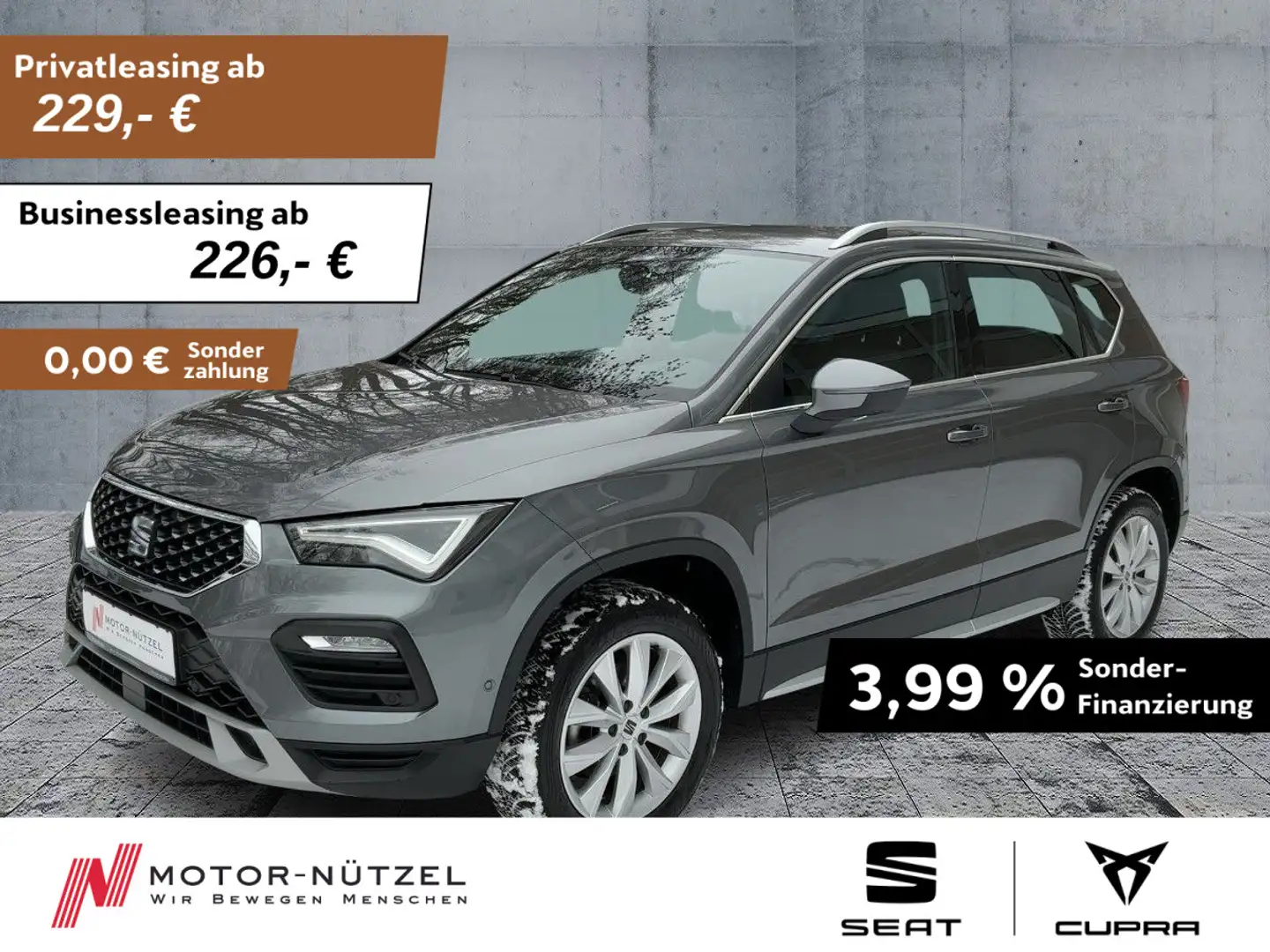 SEAT Ateca 1.5 TSI DSG XPERIENCE LED+NAVI+APP+ACC+SHZ Grau - 1