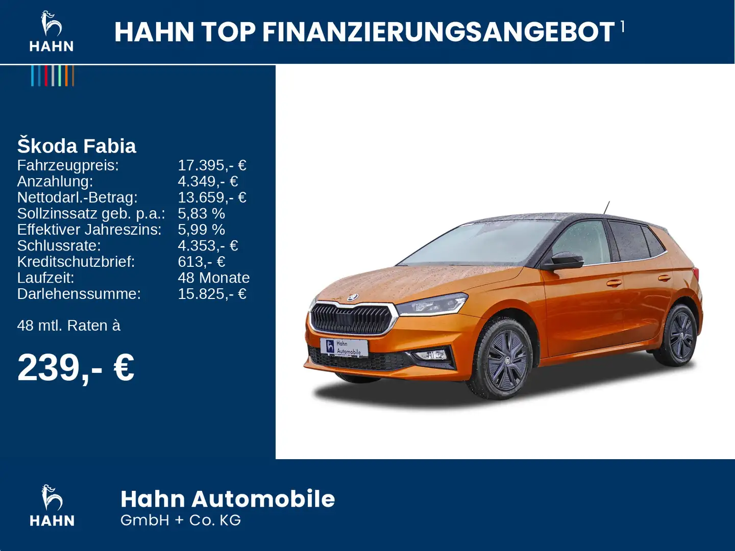 Skoda Fabia 1.5TSI DSG Style Smart Link Climatr DAB PD Orange - 2