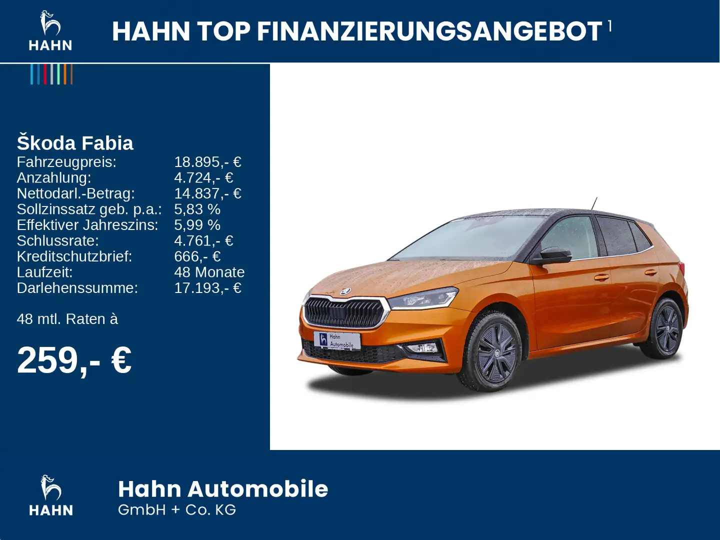 Skoda Fabia 1.5TSI DSG Style Smart Link Climatr DAB PD Arancione - 2