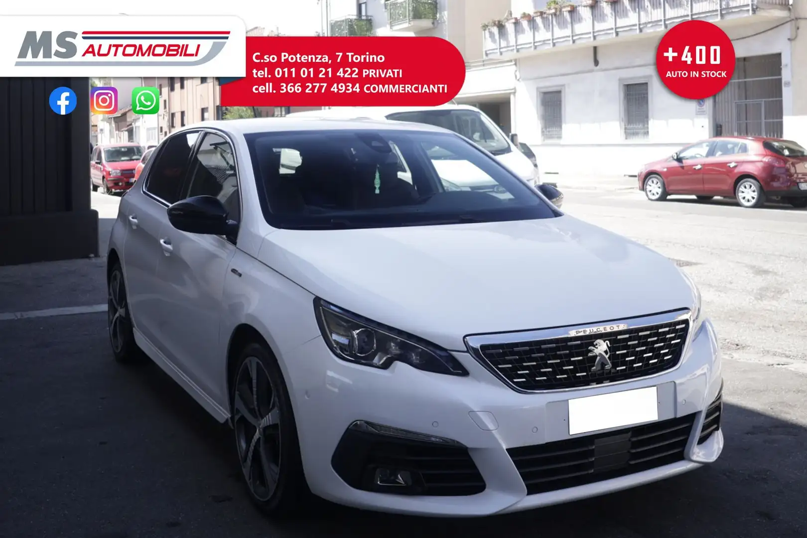 Peugeot 308 Peugeot 308 BlueHDi 130 S&S EAT8 GT Line Unicopro Bianco - 1