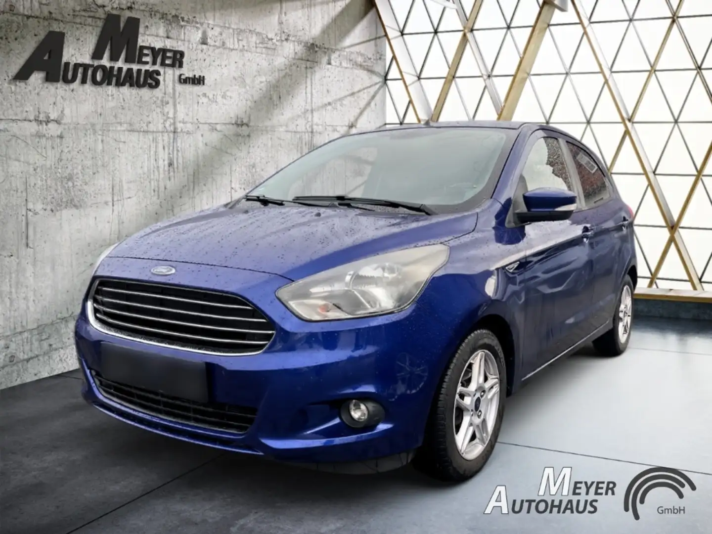 Ford Ka/Ka+ KA+ 1.2 Cool & Sound+Sitzheizung vorn+Kopfairbag v Blauw - 1