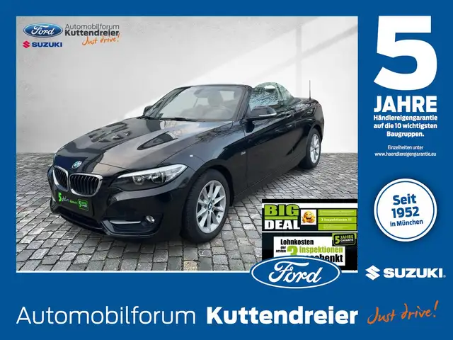 BMW 220 i Cabrio Sport Line Leder Navi Tempomat PDC SH
