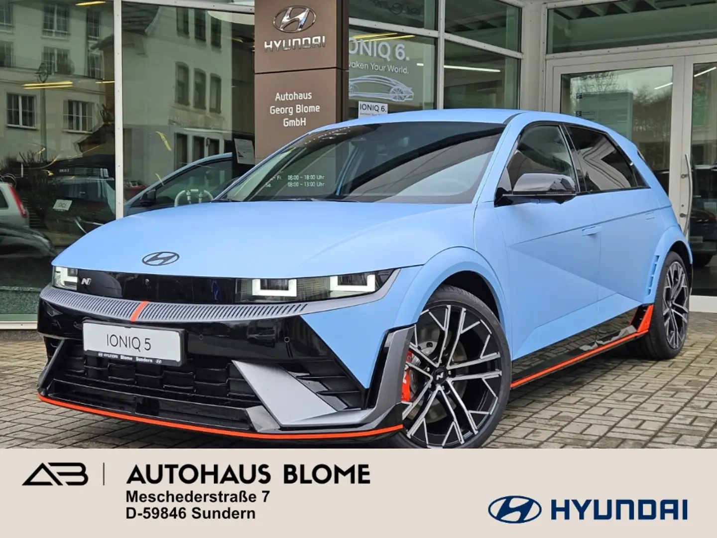 Hyundai IONIQ 5 N 84 kWh 4WD (609 PS), Sitz-Paket, Navi, 360°, BOS Blauw - 1