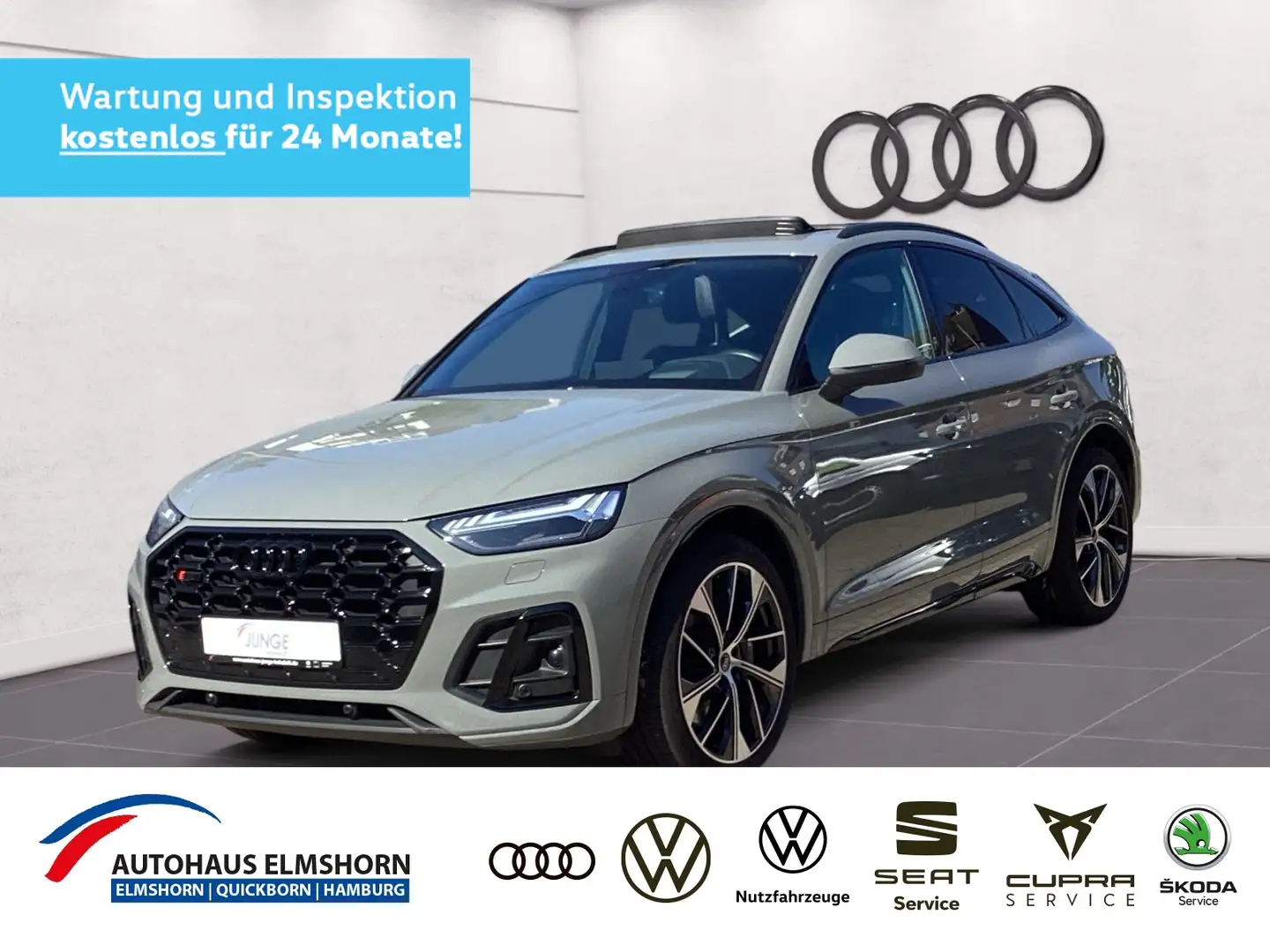 Audi SQ5 Sportback TDI tipt. PANO AHK HEAD MATRIX ACC MEMO Grigio - 1