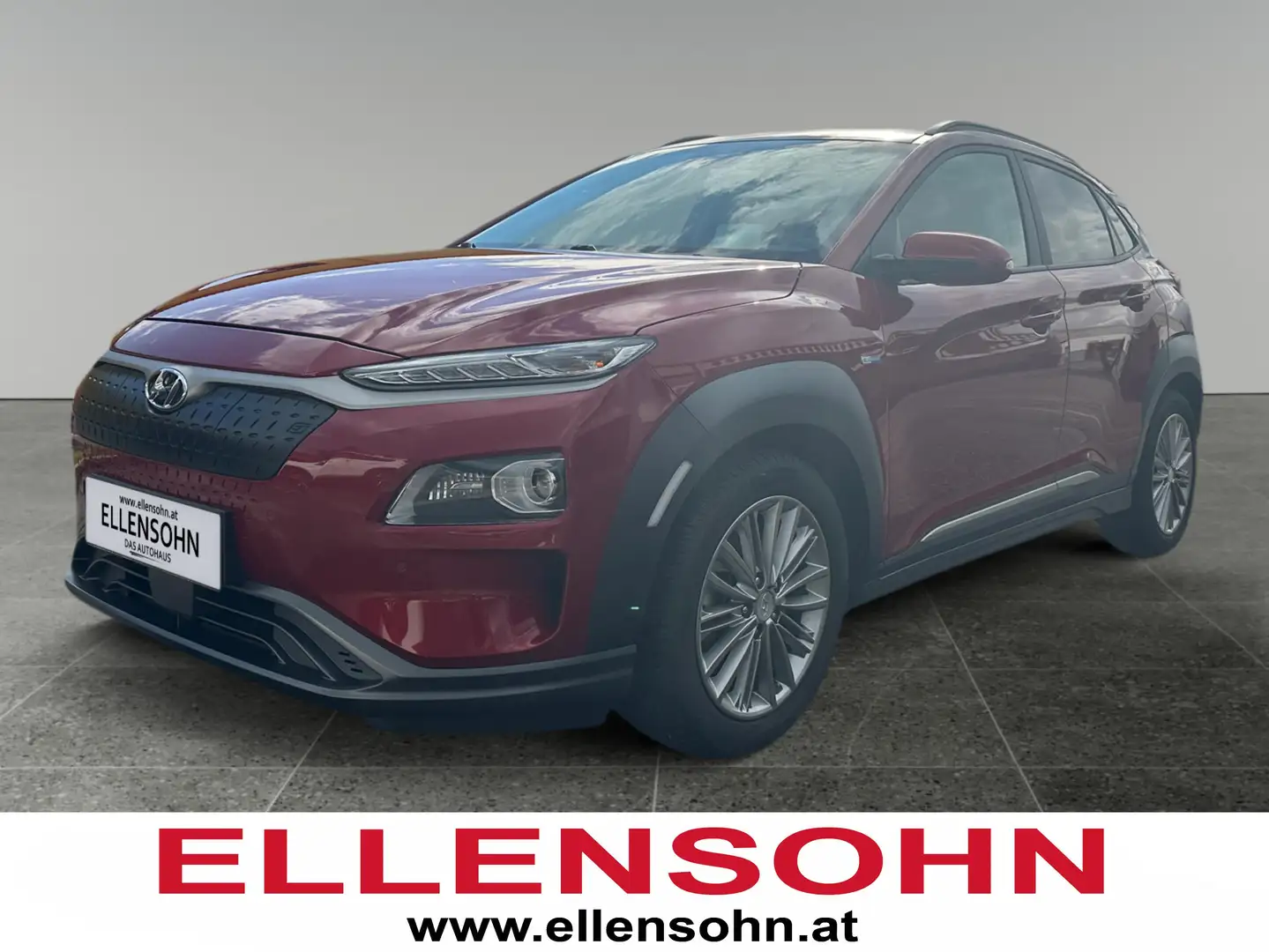 Hyundai KONA Elektro 64kWH Level 5   Anhängerkupplung! Rot - 1